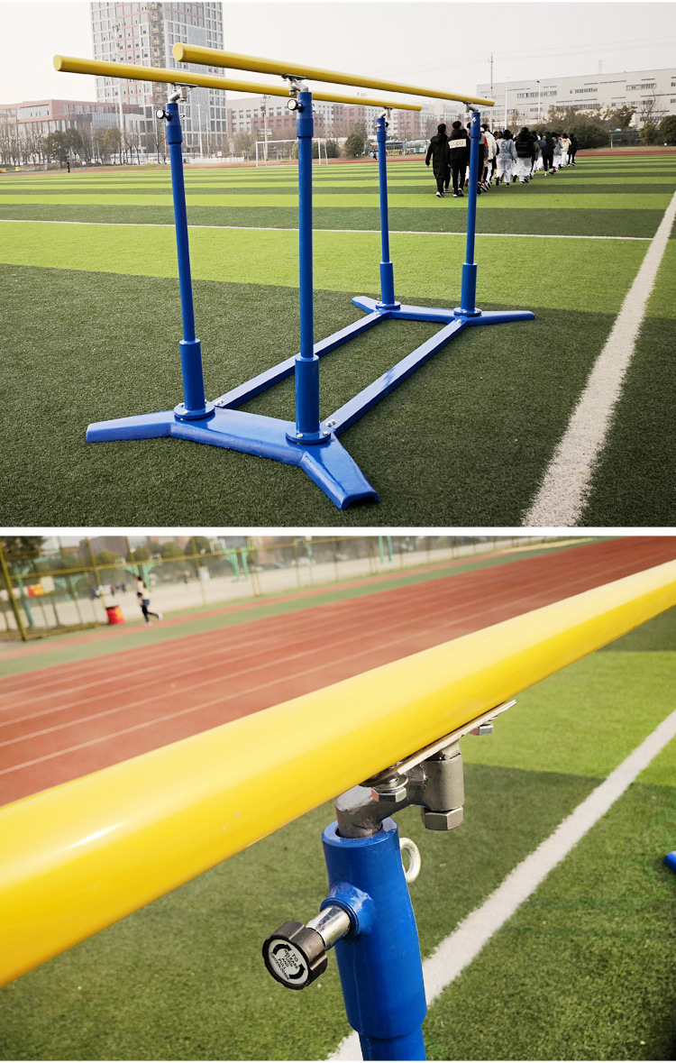 鑄鐵底座雙杠戶外學校運動健身器材室內比賽用移動式鑄鐵單雙杠