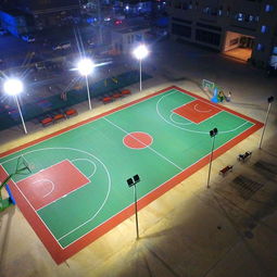 長沙球場 丙烯酸材質(zhì)室內(nèi)外籃球場施工