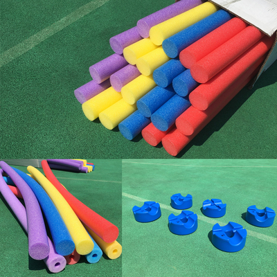 幼兒園體智能器材epe珍珠棒泡沫棒海綿棒面條棍底座趣味運動道具